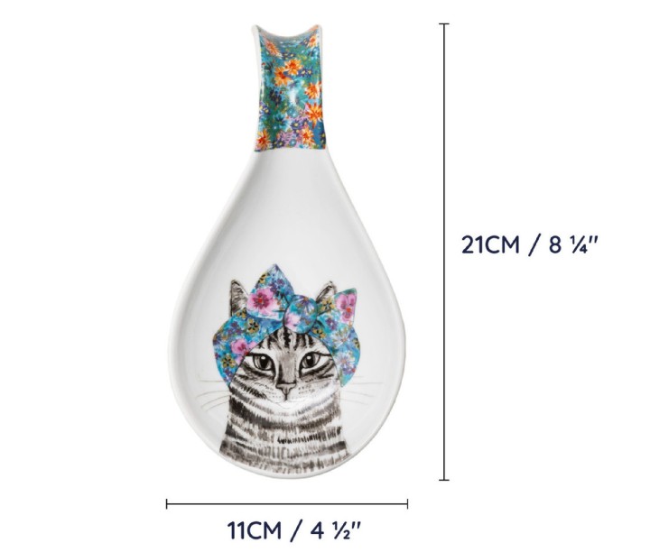 LifetimeBRANDS šaukšto laikiklis "Cat" 21 x 11 cm | 4
