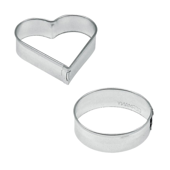 ZENKER kepimo formelių rinkinys sausainiams, 1,7 cm, 10 vnt. Ø 7 cm | 2