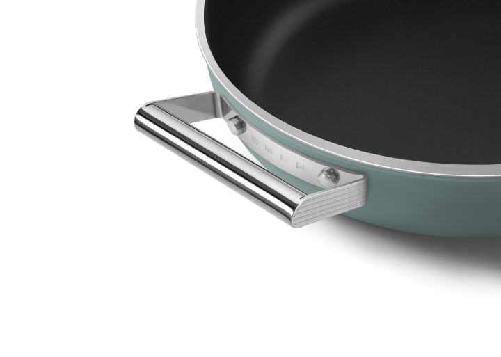 SMEG troškintuvas su dangčiu, smaragdo spalvos Ø 24 cm, 4,3 l | 4