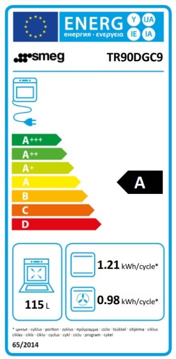 SMEG dujinė viryklė su elektrine orkaite TR90DGC9  | 12