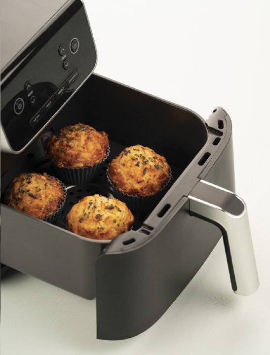 SILIKOMART silikoninė kepimo forma keksiukams karšto oro gruzdintuvei "Silfry Muffin" 6 vnt x 83 ml | 5