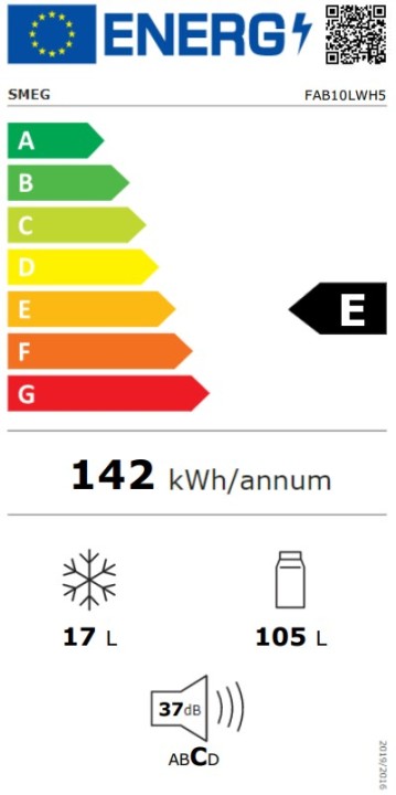 SMEG šaldytuvas FAB10LWH5  | 7