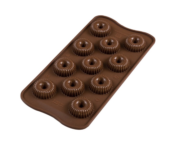 SILIKOMART silikoninė forma šokoladiniams saldainiams "Choco crown" 11 vnt., po 9 ml (viso: 99 ml) | 1
