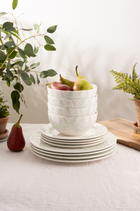 MARY BERRY porcelianinių indų rinkinys "Botanical Signature", 12 vnt.  | 2