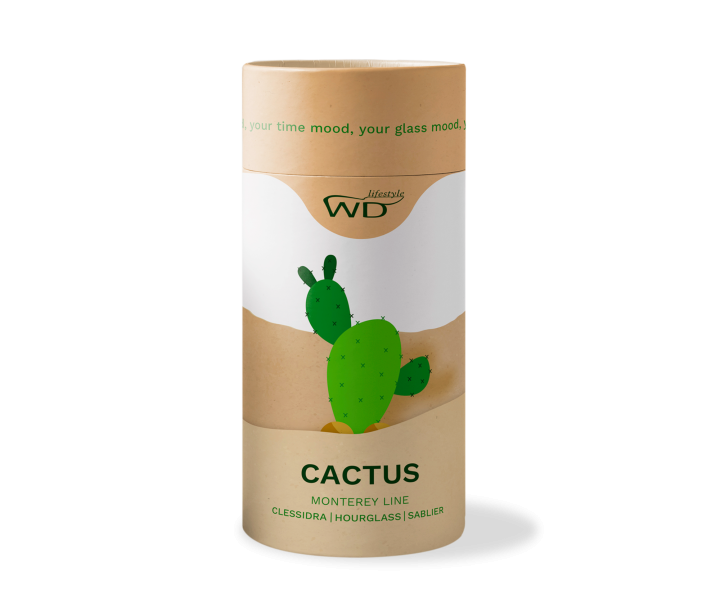 WD LIFESTYLE smėlio laikrodis su figūrėle "Cactus"  | 2