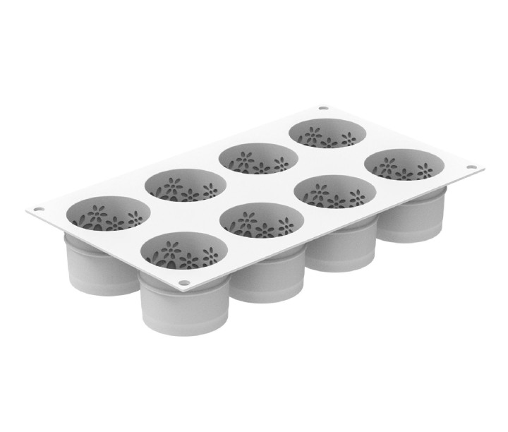 SILIKOMART silikoninė kepimo forma keksiukams "Antea", 8 x 130 ml (viso: 1,04 l) | 4