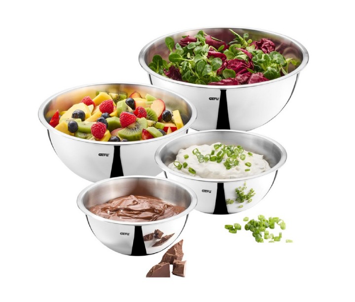 GEFU nerūdijančio plieno dubenėlių rinkinys "Cavaro", 4 vnt.  | 1