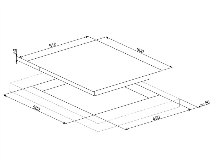 SMEG indukcinė kaitlentė SIM662WLDR  | 4
