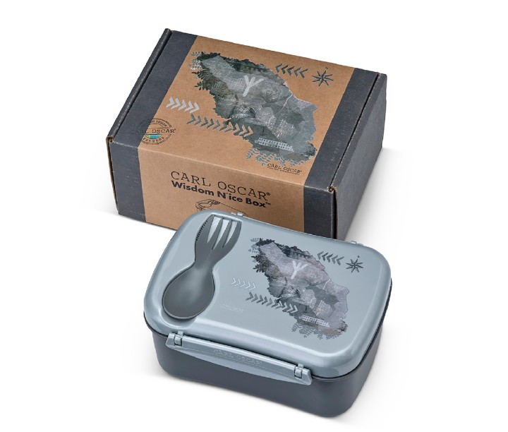 CARL OSCAR dėžutė priešpiečiams "Grey Strength" 17 x 8 cm | 3