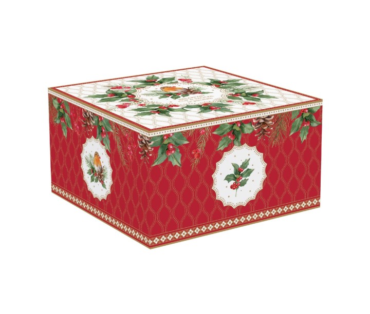 EASY LIFE porcelianinis puodelis su lėkštute "Christmas berries" 370 ml | 2