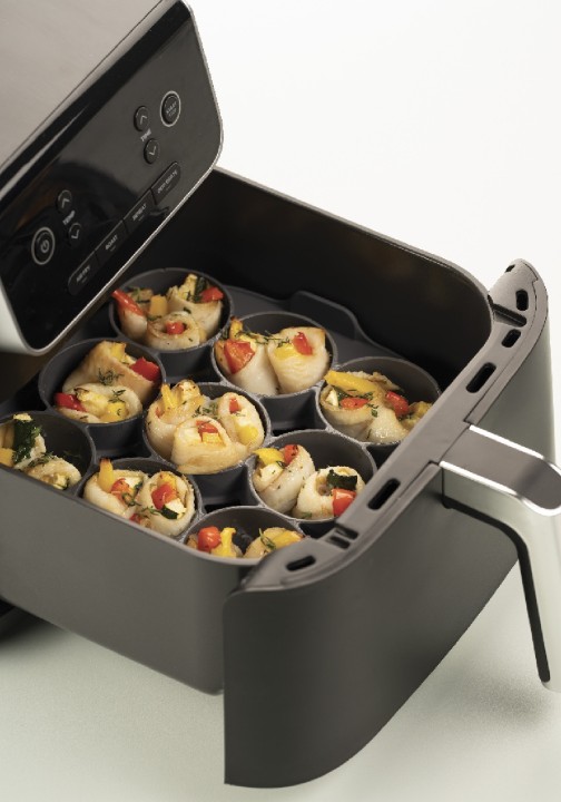 SILIKOMART silikoninė kepimo forma karšo oro gruzdintuvei "Silfry egg" 21,5 x 21,5 x 3,6 cm | 4