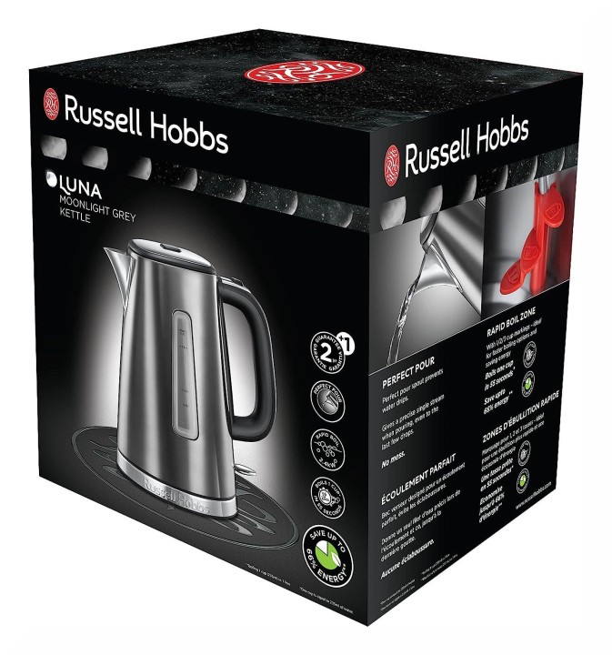 "Russell Hobbs" elektrinis virdulys "Luna-Moonlight Grey", 1,7 l, 23211-70  | 6