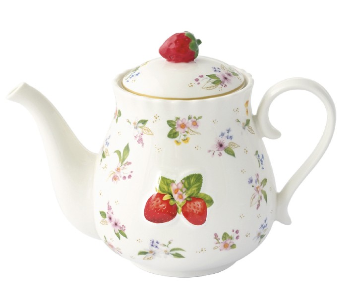 EASY LIFE porcelianinis arbatinukas "Fancy Fruit", 850 ml  | 1