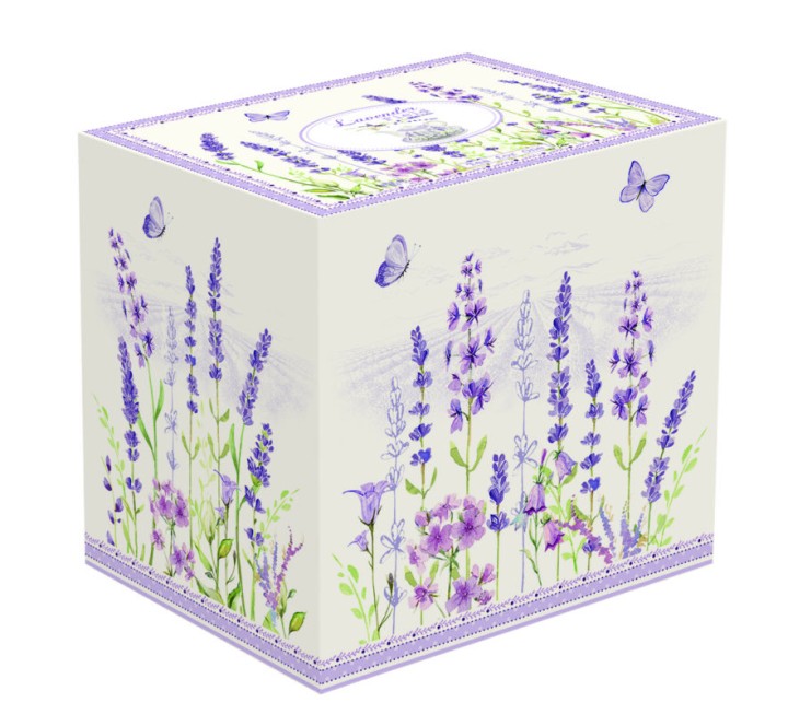 EASY LIFE porcelianinio puodelio ir arbatinio rinkinys "Lavender field", 350 ml  | 2