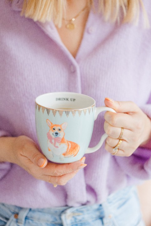 YVONNE ELLEN porcelianinis puodelis "Corgi" 450 ml | 3