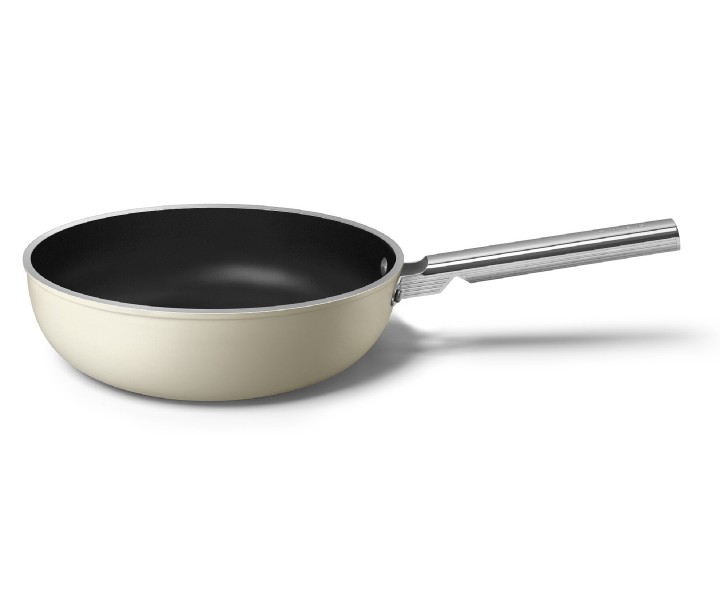 SMEG keptuvė, WOK, kreminės spalvos Ø 30 cm | 2