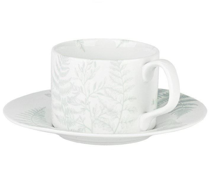 MARY BERRY porcelianinis puodelis su lėkštute "Botanical Signature" 225 ml | 2