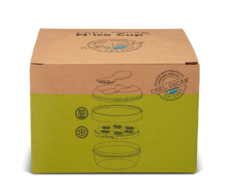 CARL OSCAR dėžutė priešpiečiams 300 ml +150 ml, "Lime" | 4