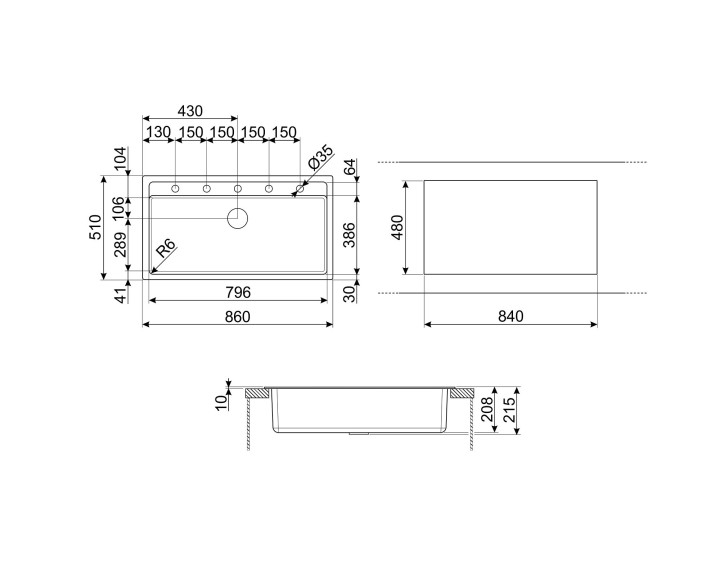 SMEG plautuvė VSGX860MN  | 5