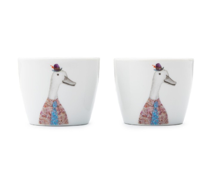 LifetimeBRANDS porcelianinis laikiklis kiaušiniui "Duck", 2 vnt.  | 1