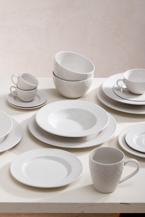 BRANDANI porcelianinių lėkščių rinkinys "Burlesque" 18 vnt. | 2