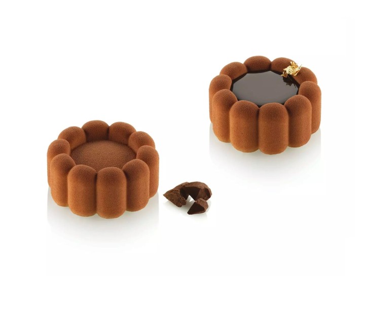 SILIKOMART silikoninė kepimo forma keksiukams "Charlotte", 6 x 100 ml (viso: 600 ml) | 2