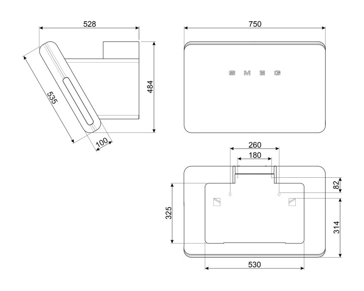 SMEG gartraukis KFAB84BL | 5