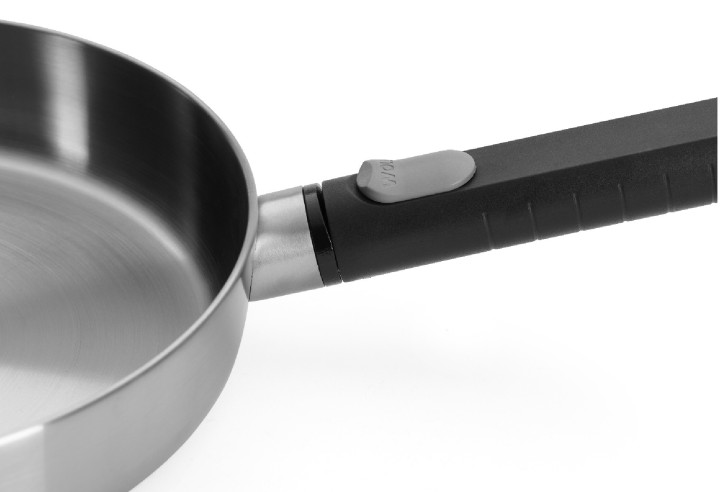 WOLL pusiau gili plieninė keptuvė "Logic steel Induction" Ø 24 cm | 3