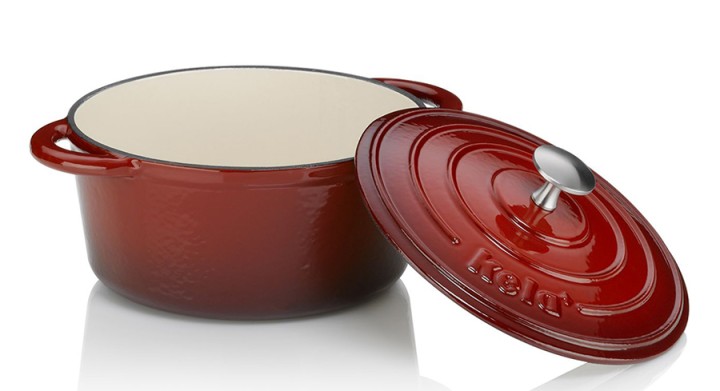 KELA ketaus emaliuotas troškintuvas su dangčiu "Calido" Ø 21 cm, 2,5 l | 2
