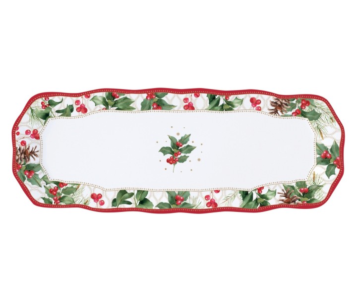 EASY LIFE serviravimo lėkštė "Christmas berries" 37 x 14 cm | 1