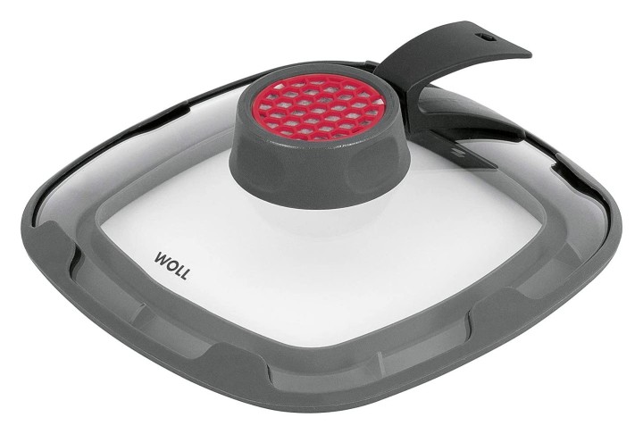 WOLL kvadratinis stiklinis dangtis „Clean Lid” su anglies filtru 24 x 24 cm - 28 x 28 cm | 1