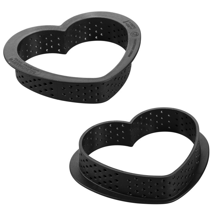 SILIKOMART silikoninės kepimo formos ir žiedų rinkinys "Mini petit amour" 8 x 31 ml (viso: 248 ml) | 4