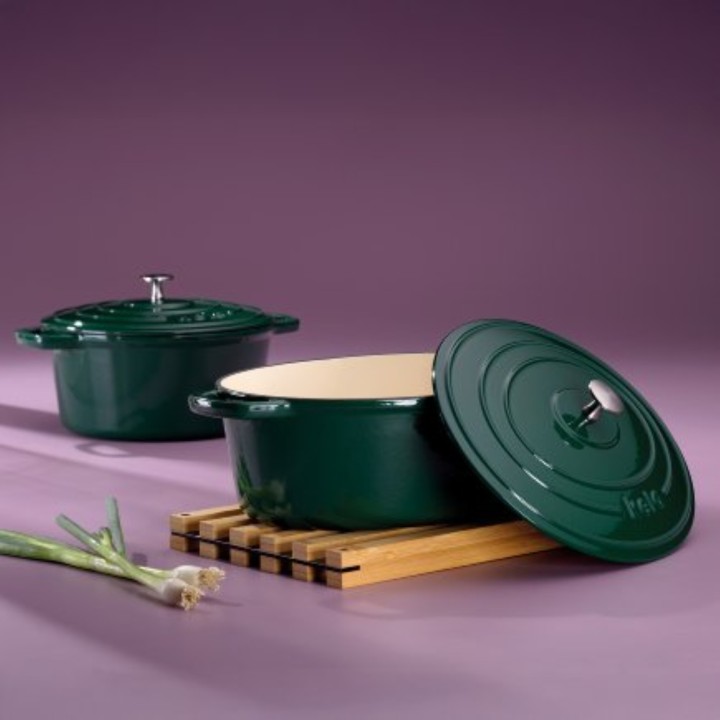 KELA ketaus emaliuotas troškintuvas su dangčiu "Calido" 36 x 29 cm, 9,3 l | 2