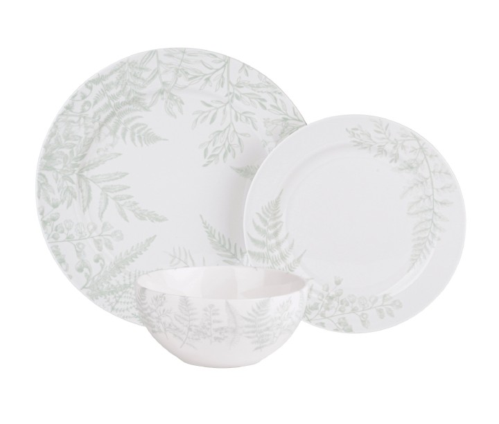 MARY BERRY porcelianinių indų rinkinys "Botanical Signature", 12 vnt.  | 1