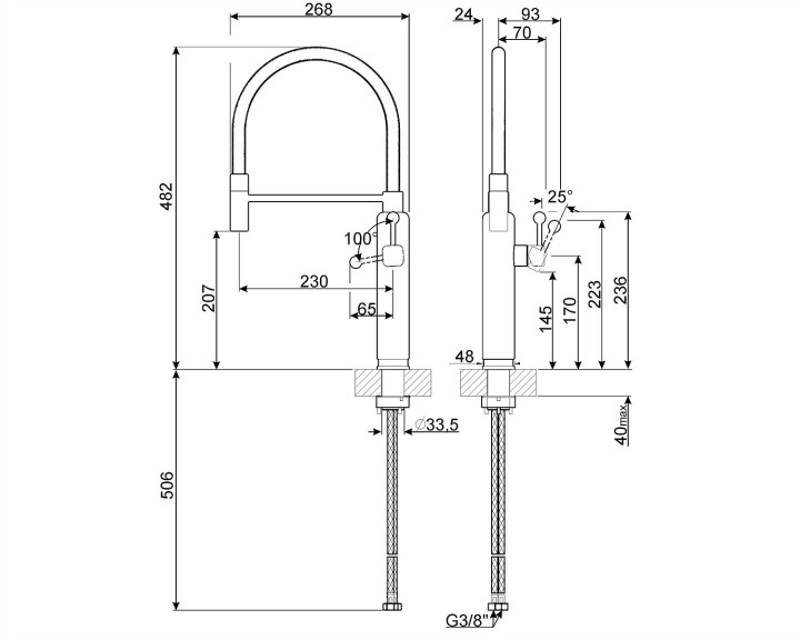 SMEG vandens maišytuvas MDF50PB  | 4