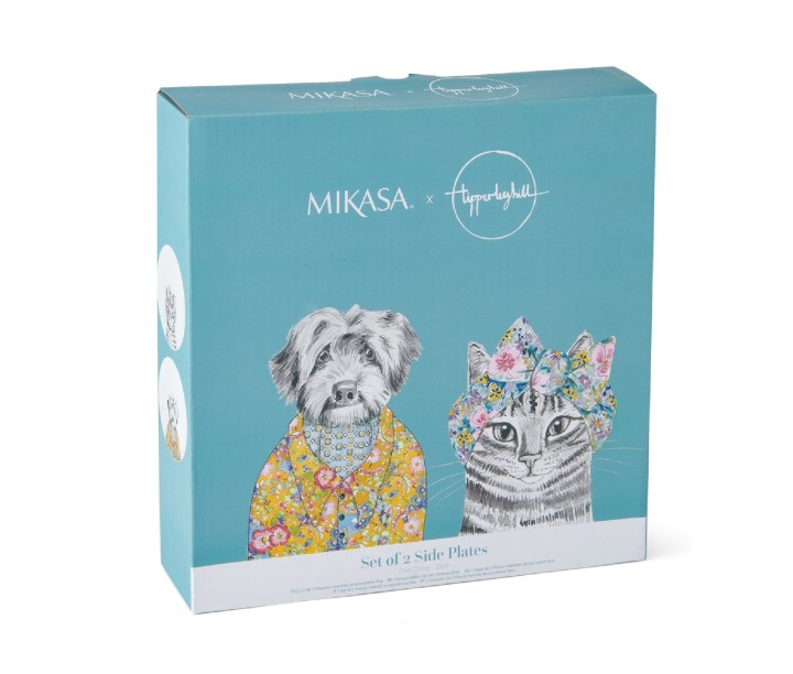 LifetimeBRANDS porcelianinių lėkščių rinkinys "Cat and dog", 2 vnt. Ø 21 cm | 7
