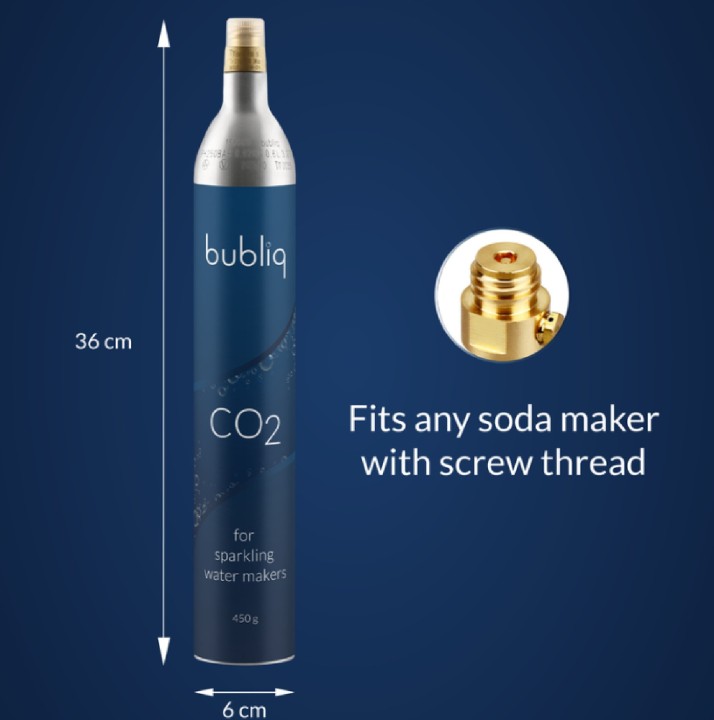 BUBLIQ CO2 angliarūgštės cilindras  | 2