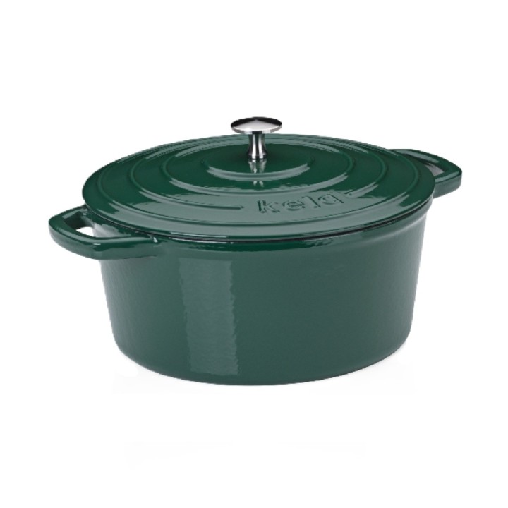 KELA ketaus emaliuotas troškintuvas su dangčiu "Calido" Ø 26 cm, 4,6 l | 1