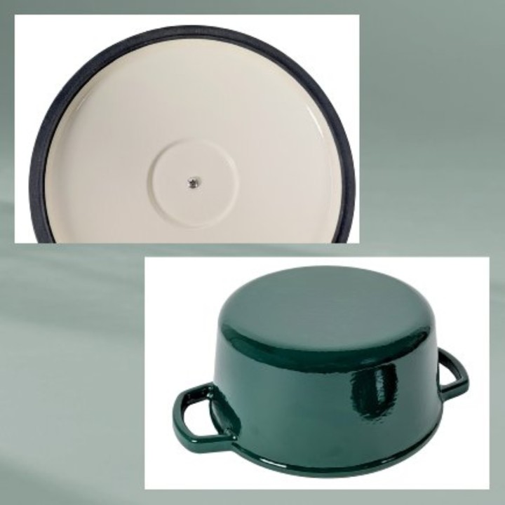 KELA ketaus emaliuotas troškintuvas su dangčiu "Calido" Ø 24 cm, 3,8 l | 4