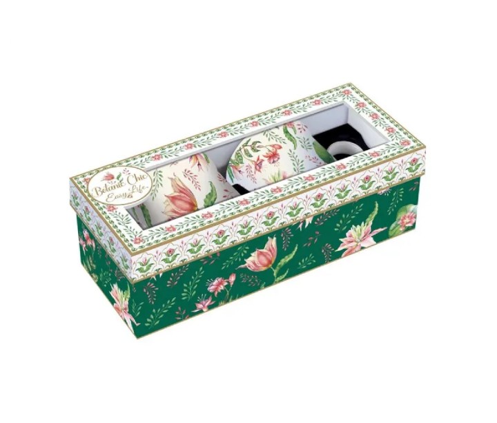 EASY LIFE porcelianinių puodelių rinkinys "Botanic chic" 2 vnt., 300 ml | 3