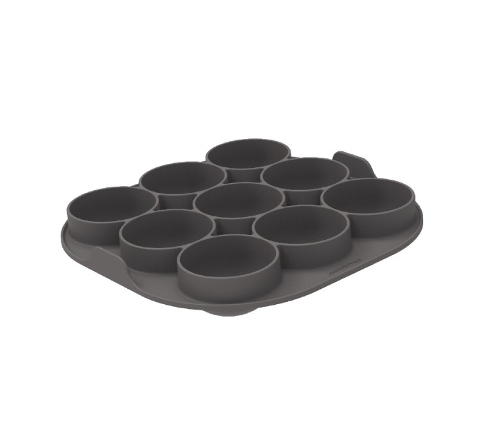 SILIKOMART silikoninė kepimo forma karšo oro gruzdintuvei "Silfry egg" 21,5 x 21,5 x 3,6 cm | 1