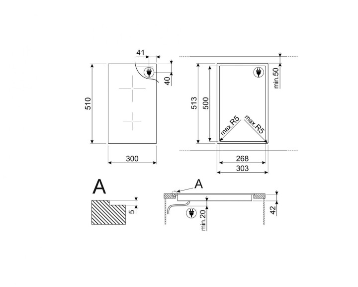 SMEG elektrinė kaitlentė SE232TD1  | 3