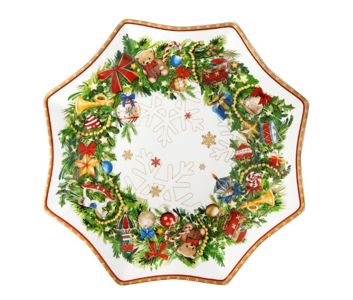 BRANDANI porcelianinė lėkštė "Christmas" Ø 27 cm | 1