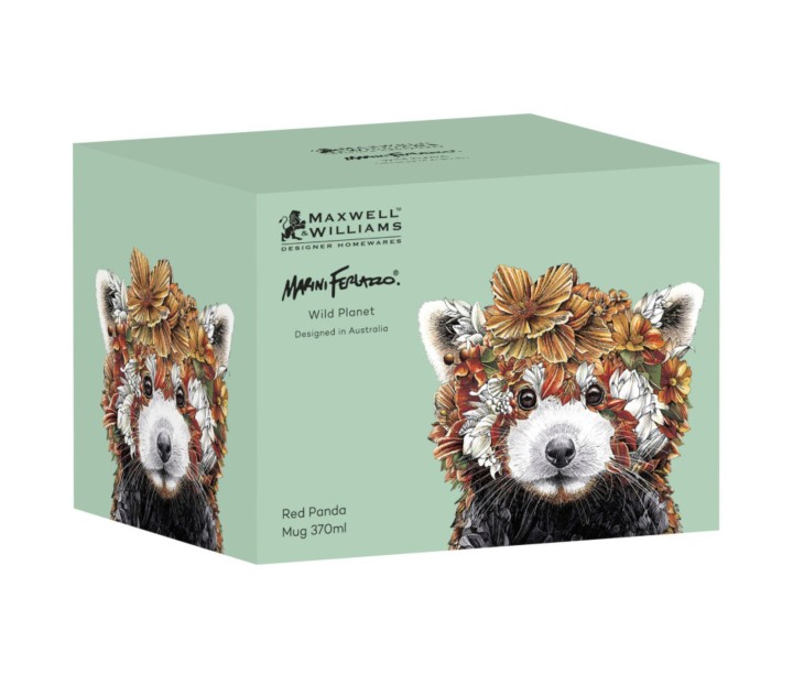 MAXWELL AND WILLIAMS porcelianinis puodelis "Red Panda", 370 ml  | 3