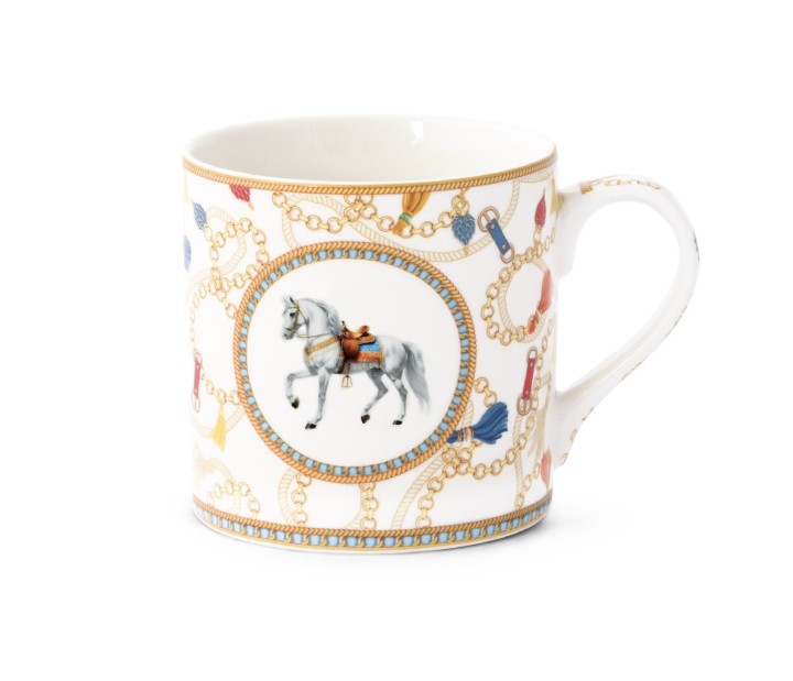 POZZI MILANO porcelianinis puodelis "Cheval" 400 ml | 1