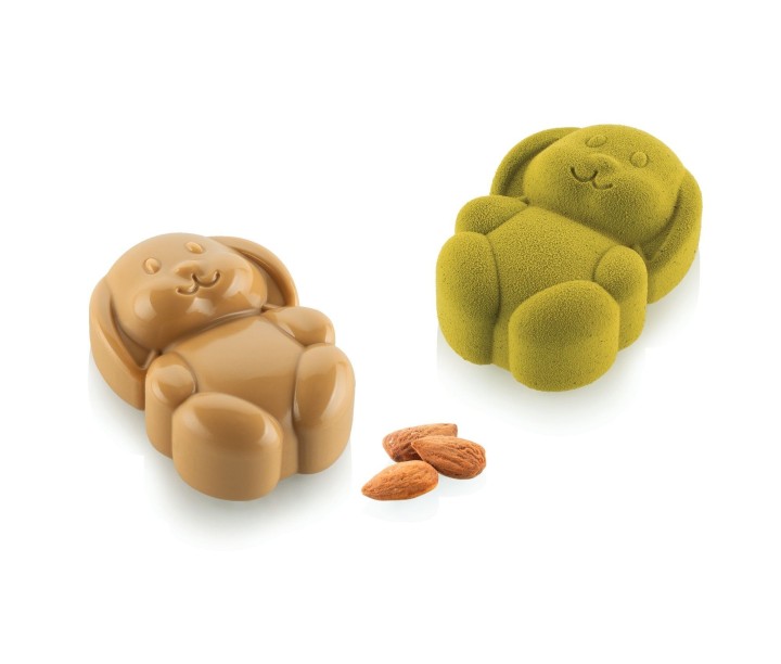 SILIKOMART silikoninė kepimo forma keksiukams "Rabbit", 8 x 70 ml (viso: 560 ml) | 2