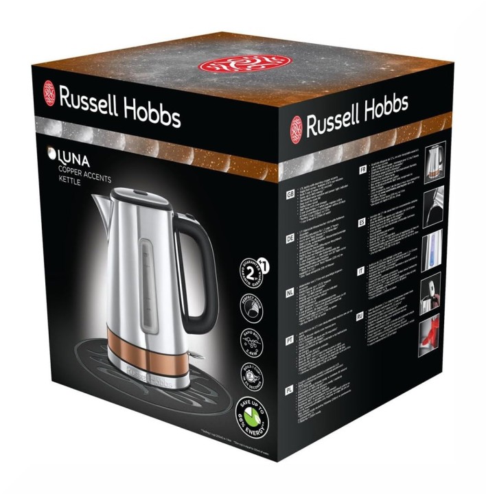 "Russell Hobbs'' elektrinis virdulys "LUNA COPPER ACCENTS", 1,7 l, 24280-70  | 6