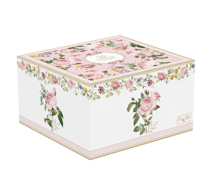 EASY LIFE porcelianinis puodelis su lėkštute "Chant des Roses", 200 ml  | 3