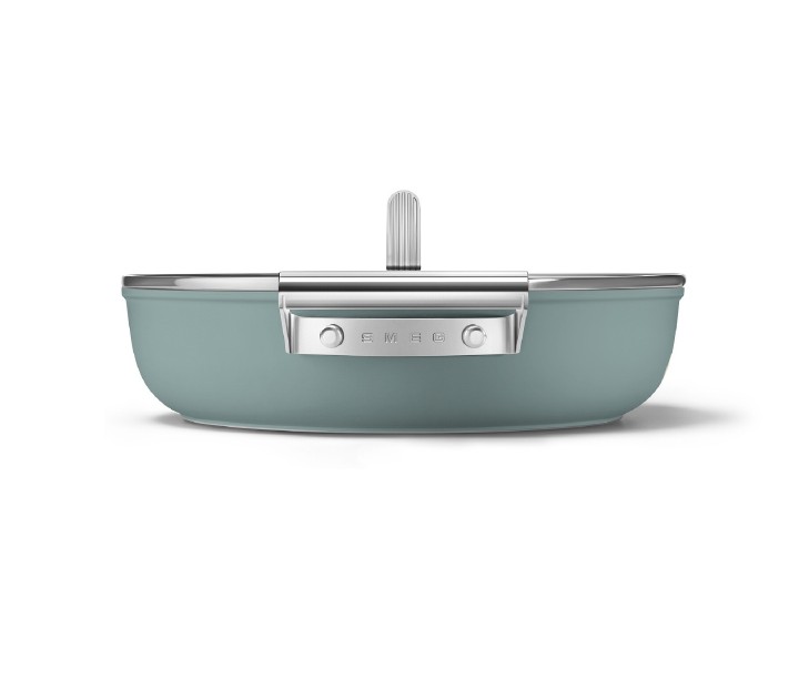 SMEG troškintuvas su dangčiu, smaragdo spalvos Ø 24 cm, 4,3 l | 3