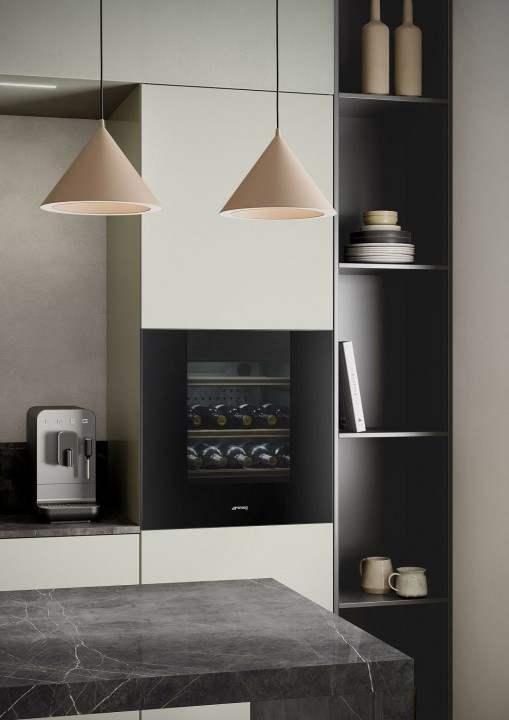 SMEG vyno šaldytuvas CVI129B3, (29 vnt., butelių)  | 2